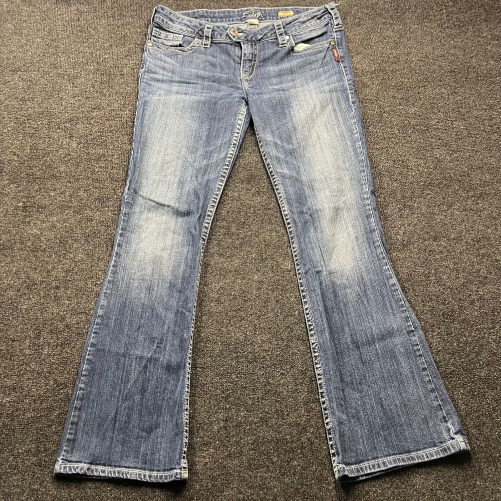 Silver Jeans Tuesday Slim Bootcut Blue Denim W34 L31 L25SDA445-101 Medium Wash